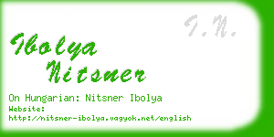 ibolya nitsner business card